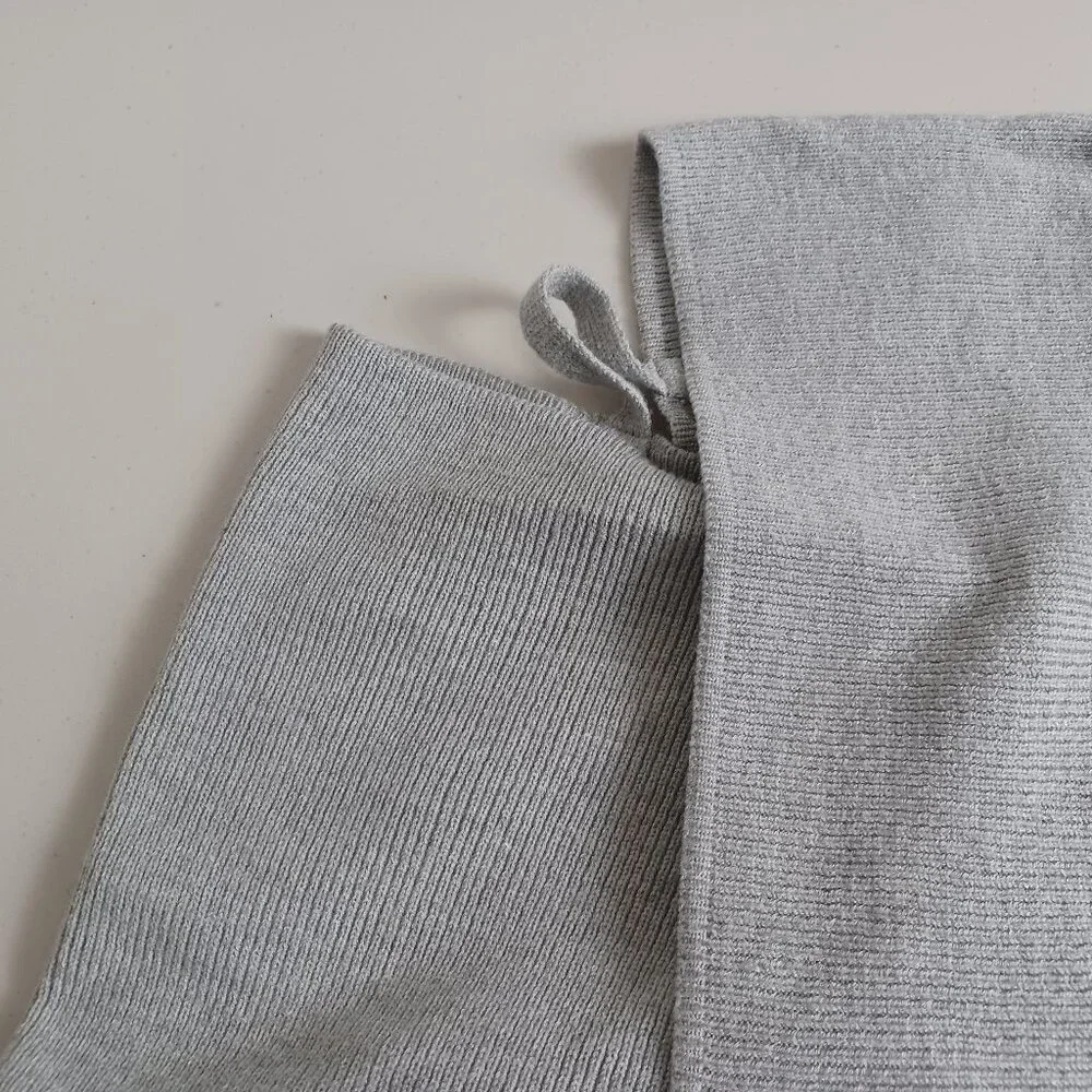 Crossover V-neck Mini Sweater Dress - Picture 4 of 15